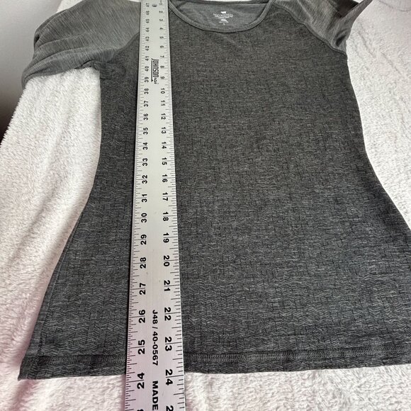 Segments Womens Grey Long Sleeve Merino Wool Baselayer Top Size Small Pullover - Picture 8 of 8
